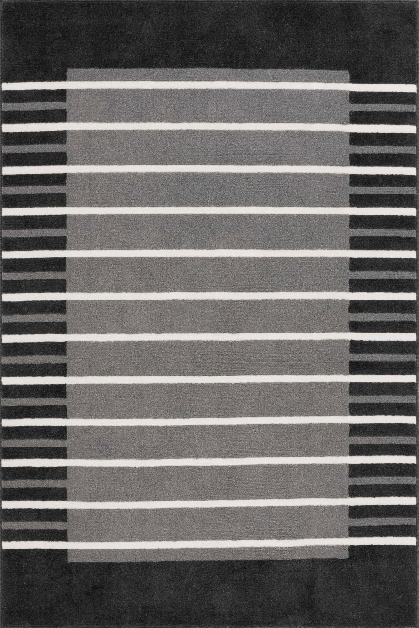 Alfa Modern Striped Border Rug