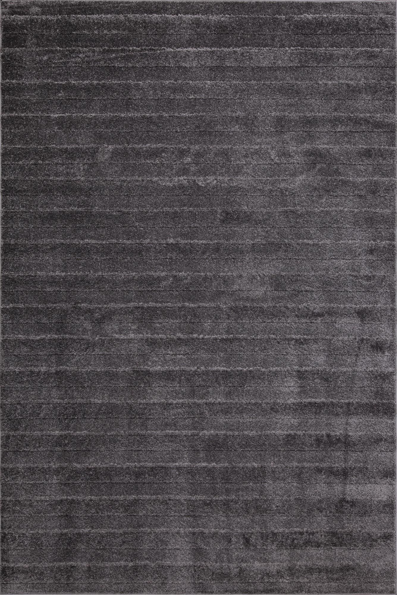 Austin Plain Charcoal Striped Rug