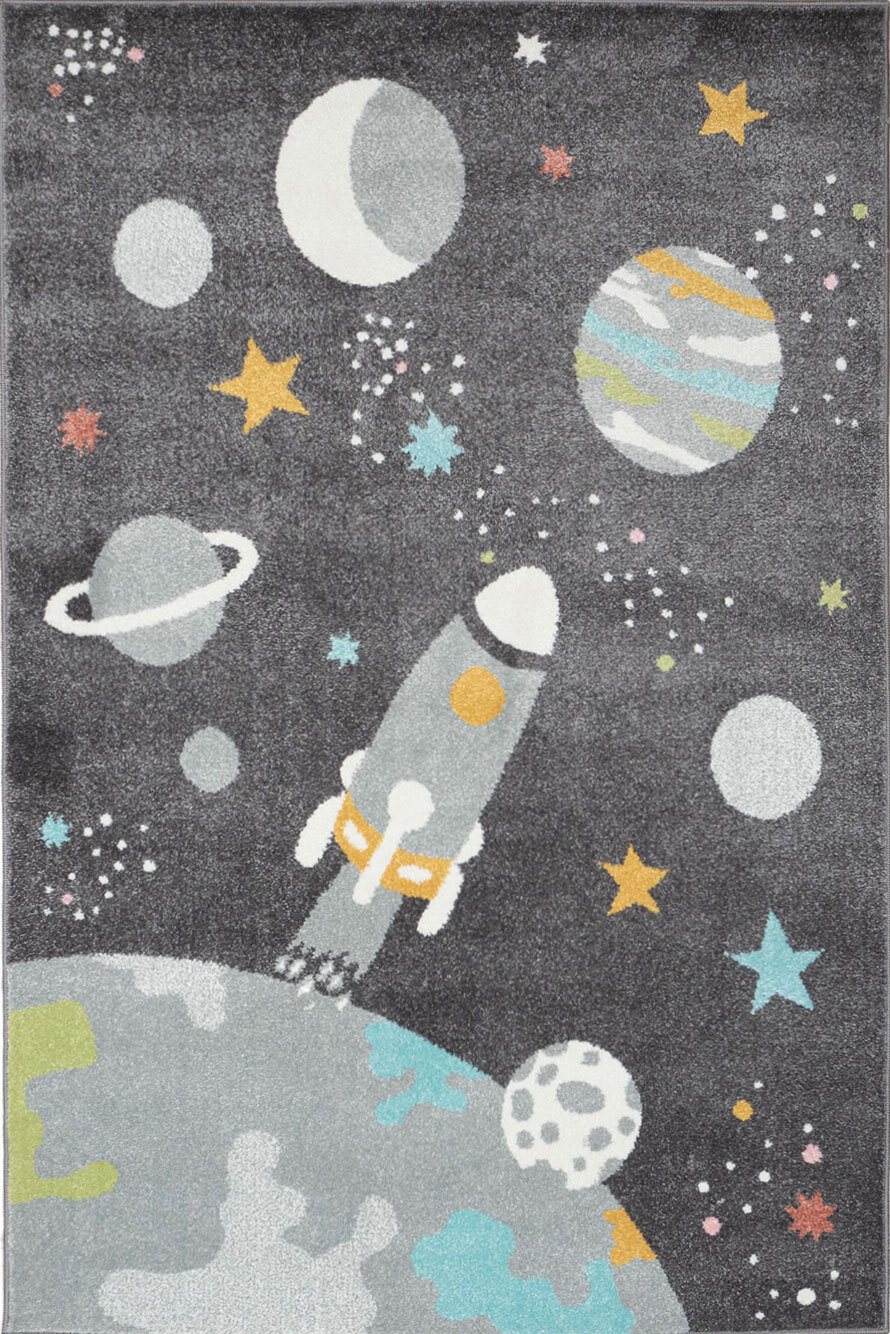 Candy Kids Space Rocket Rug