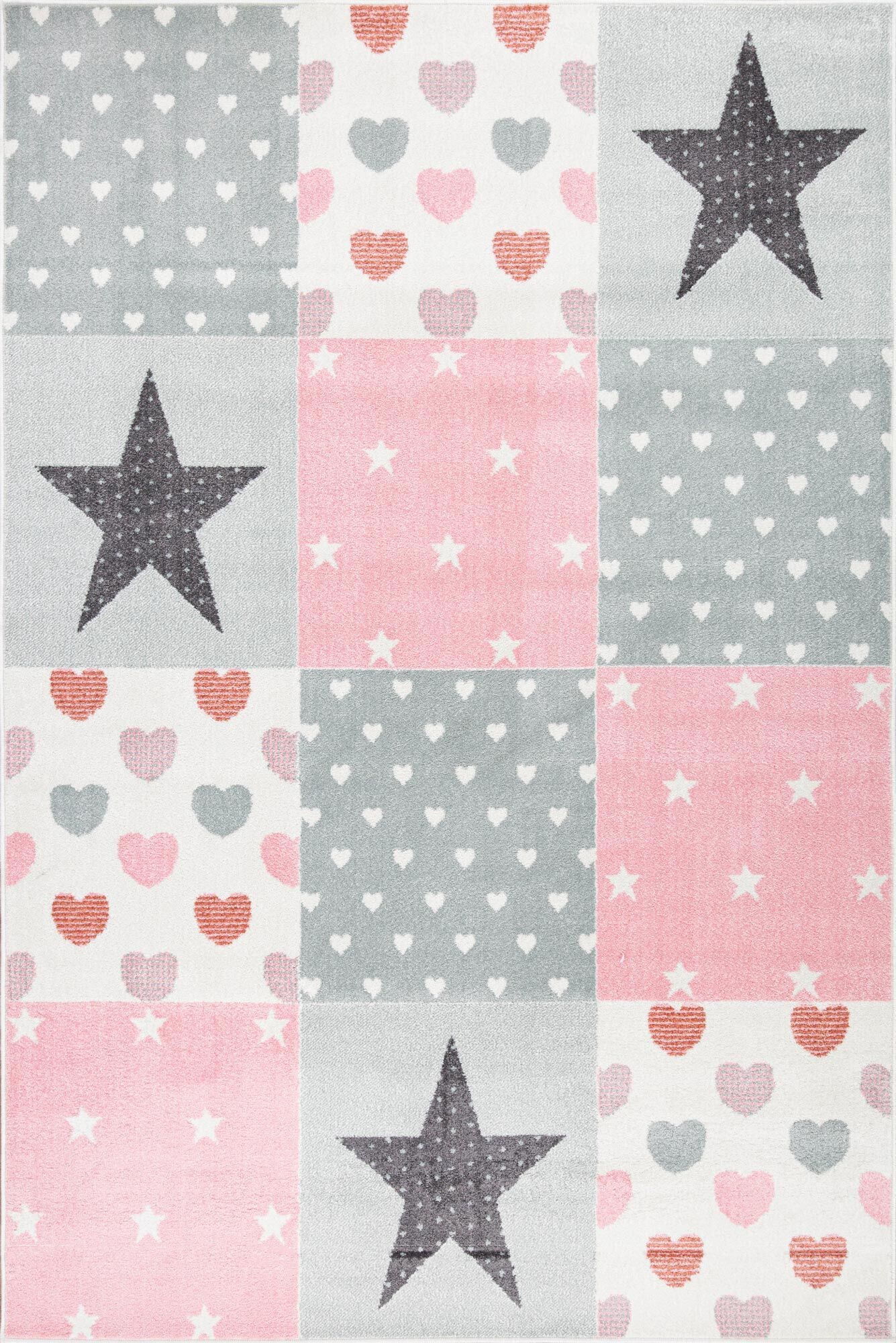 Candy Stars & Hearts Kids Rug