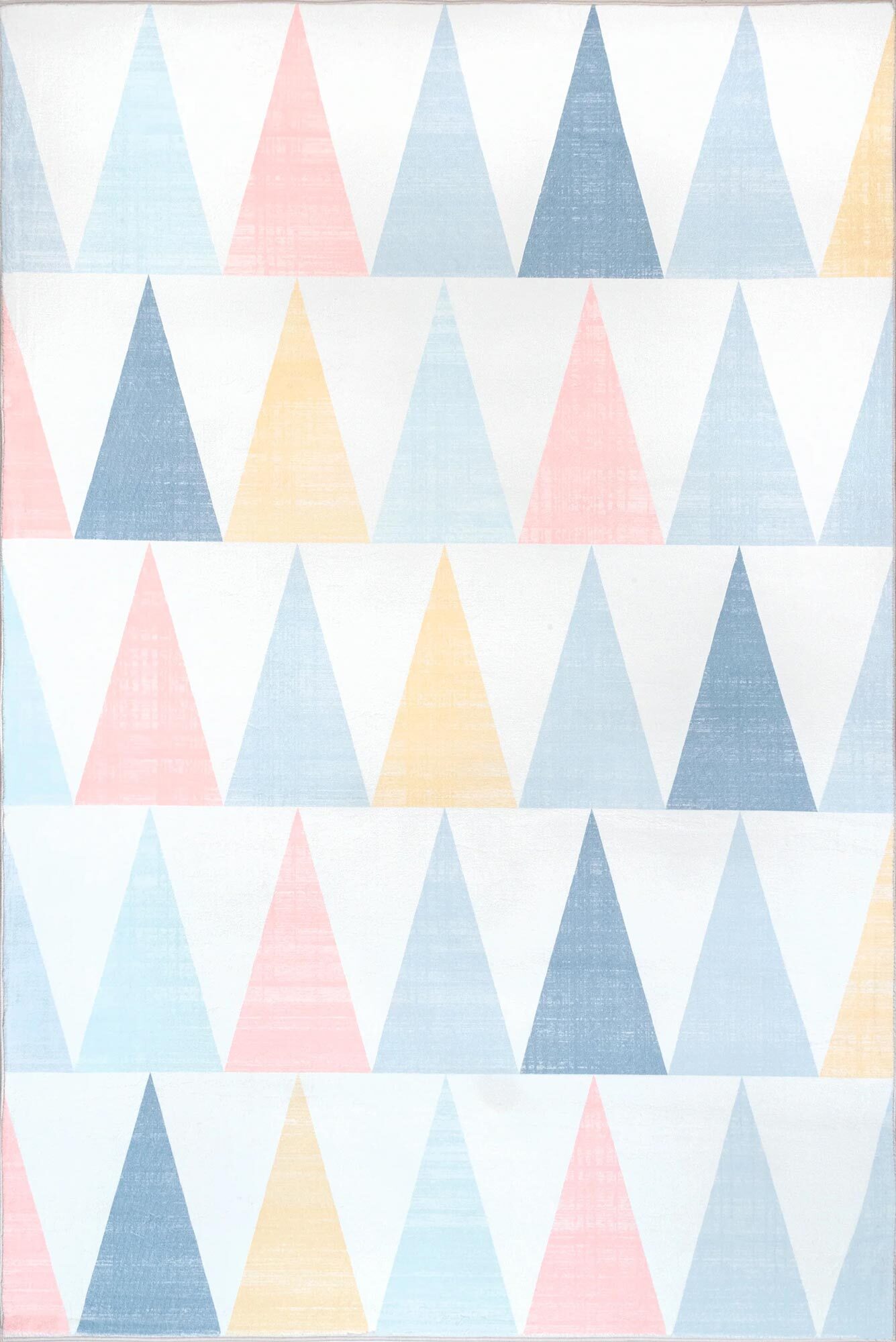 Funtime Triangle Design Kids Rug