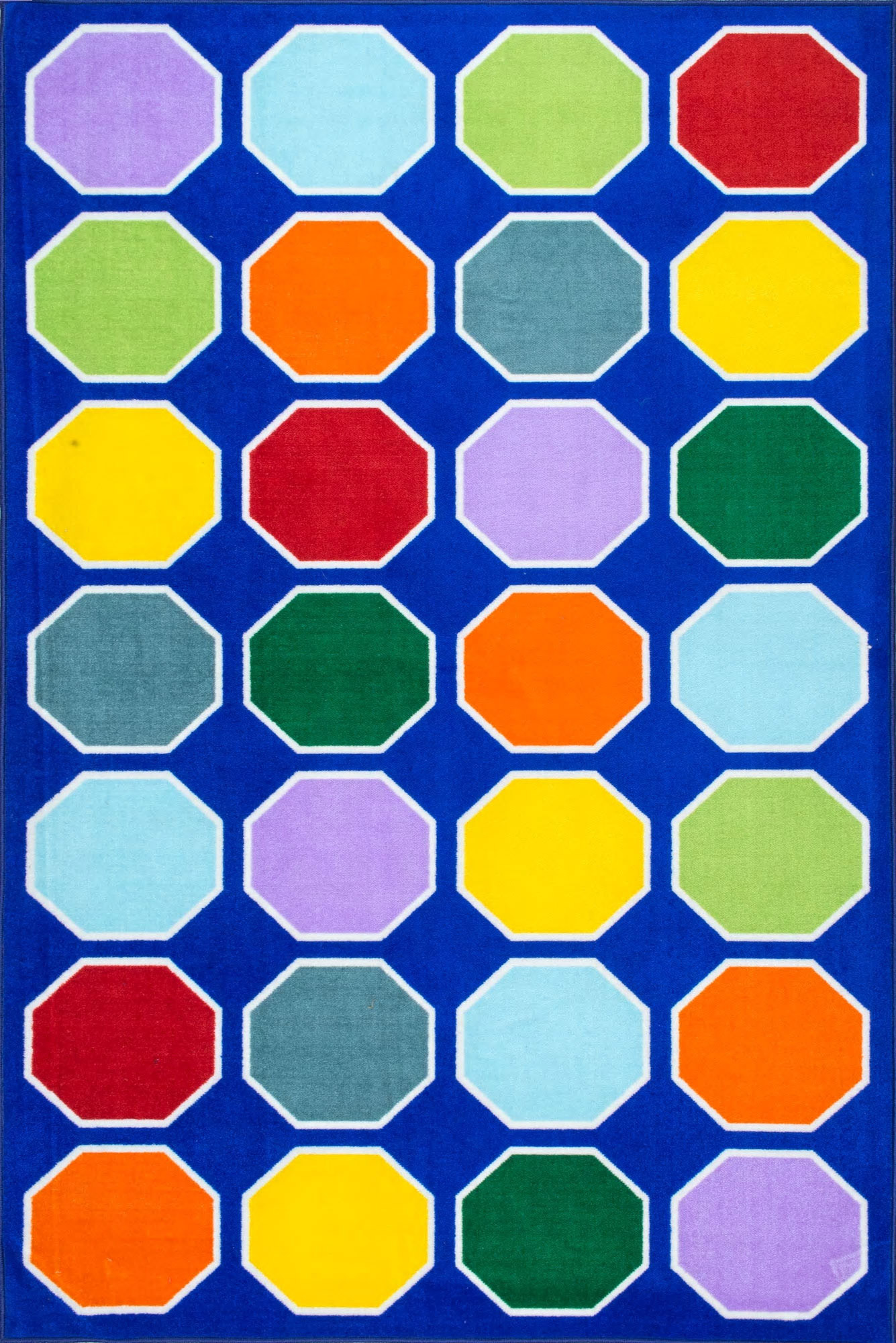 Kids Octagonal Shapes Rug