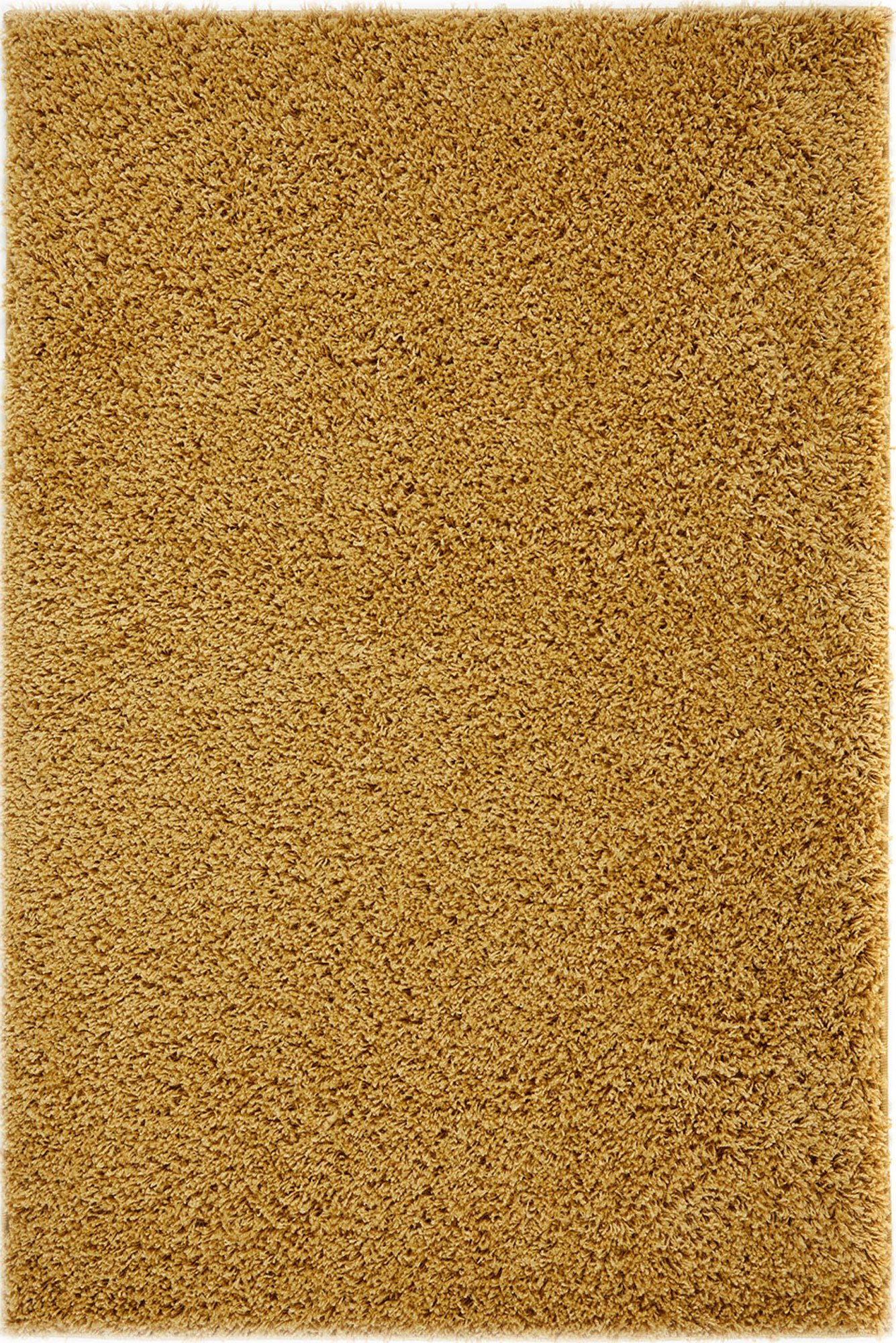 Lara Plain Yellow Shaggy Rug