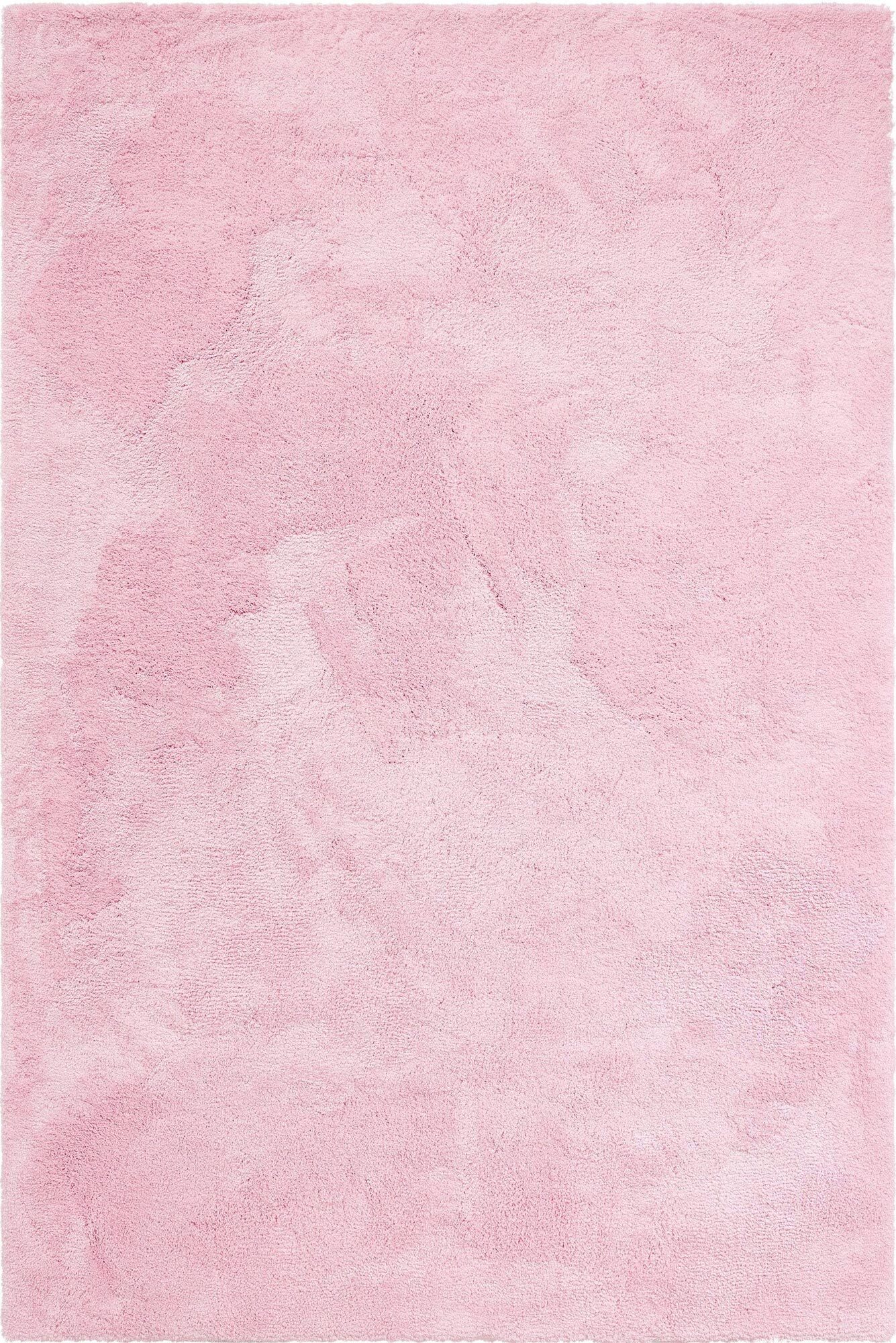 Levis Plain Pink Thick Shaggy Rug