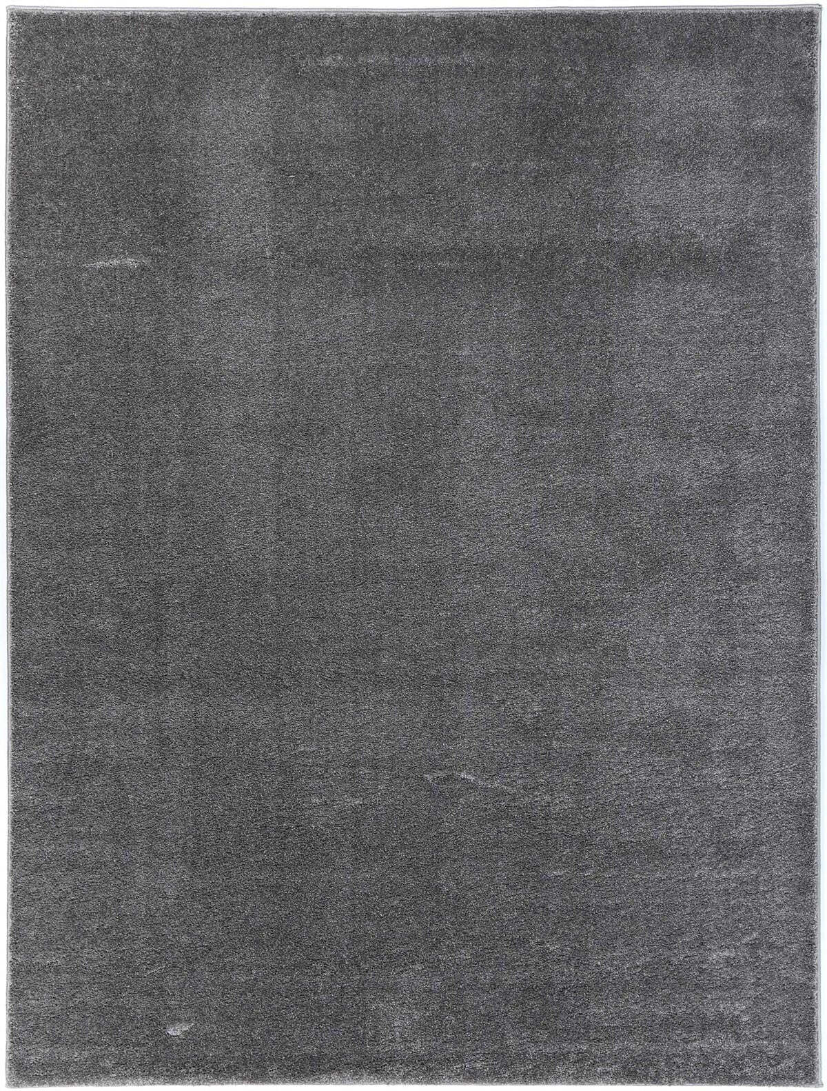 Macey Thick Plain Grey Rug