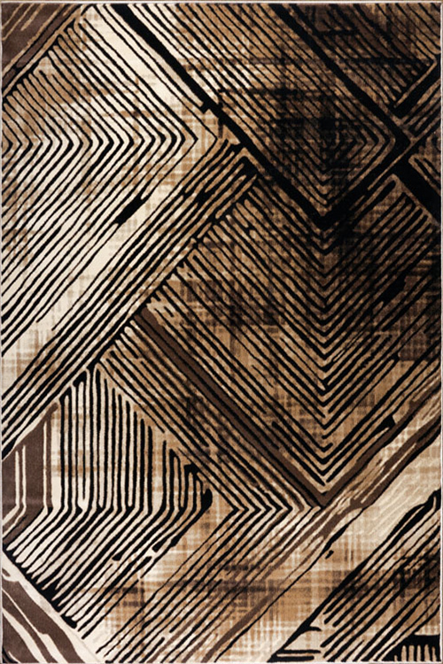 Sade Beige Geometric Rug