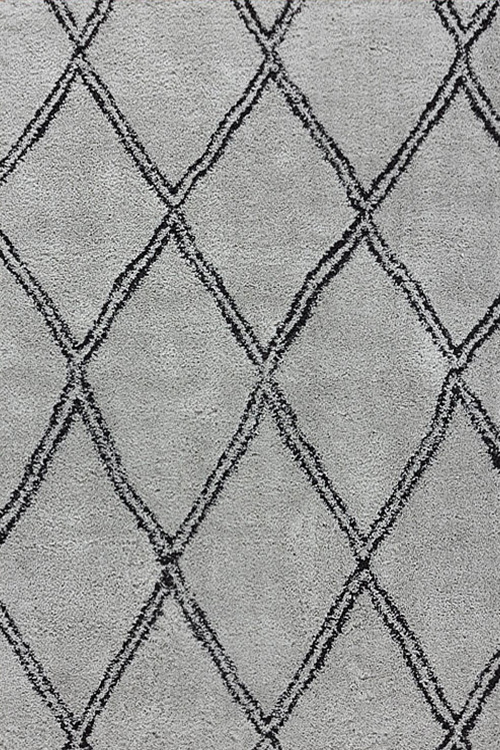 Salem Grey Moroccan Shaggy Rug