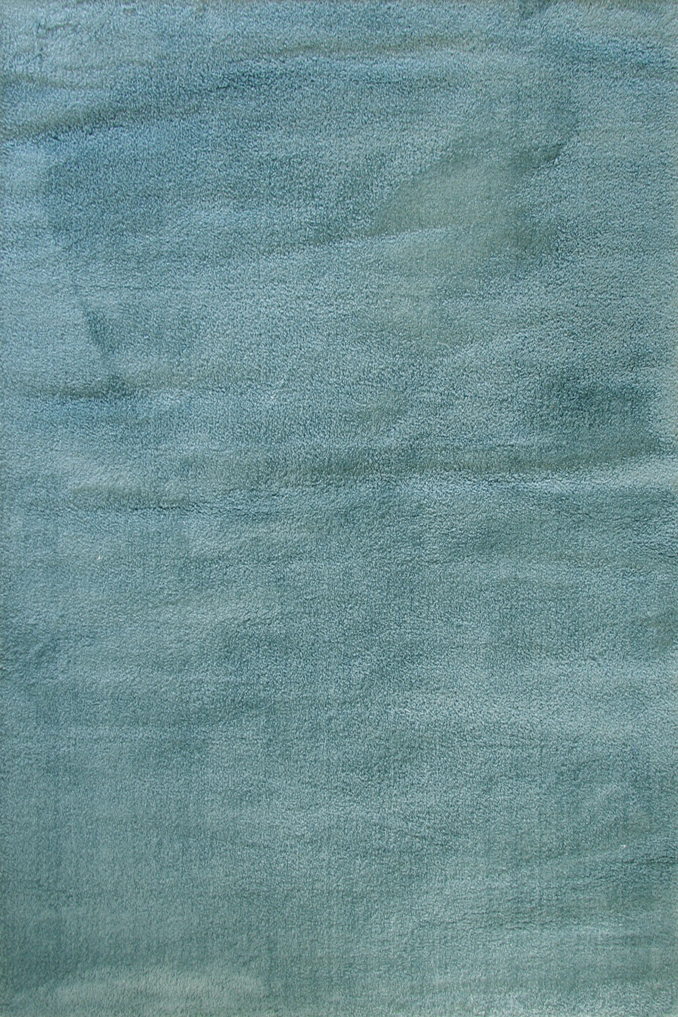 Soft Plain Blue Thick Shaggy Rug