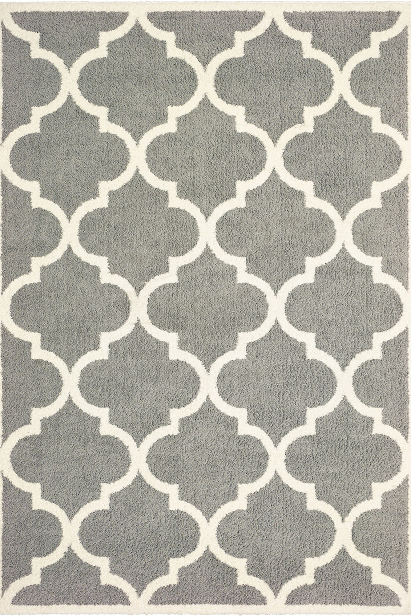 Sofia Grey Moroccan Trellis Rug