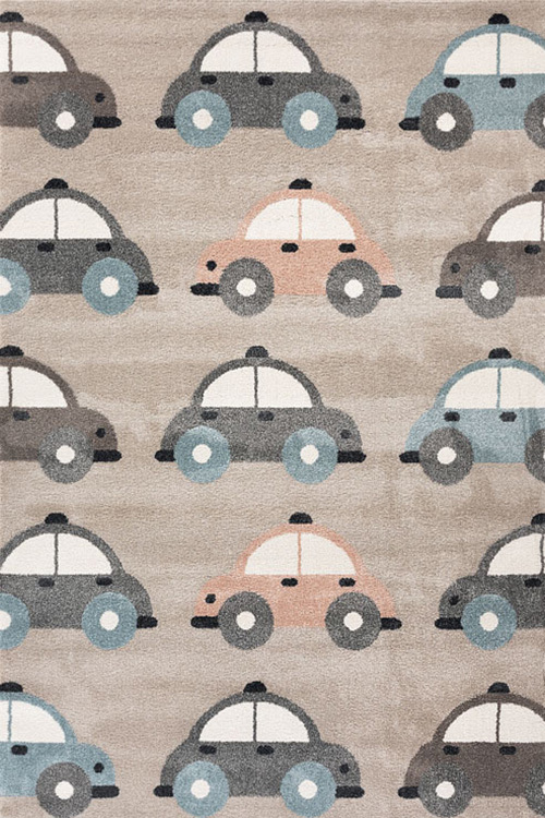 Sunny Beige Kids Car Rug