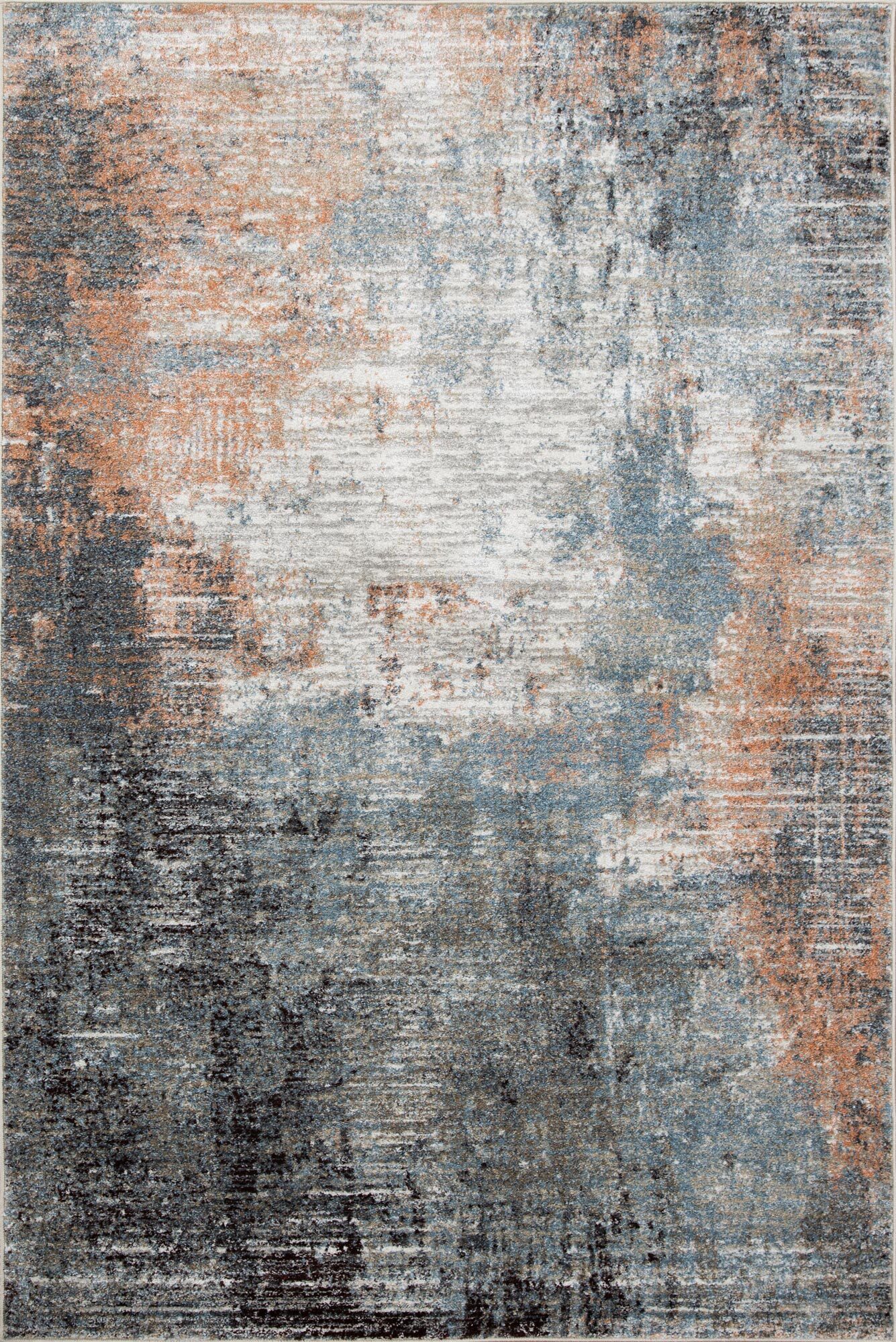 Vivid Contemporary Abstract Rug