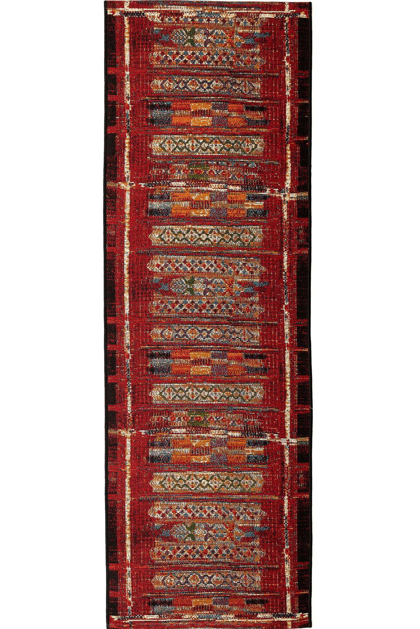 Aperto Red Tribal Pattern Rug