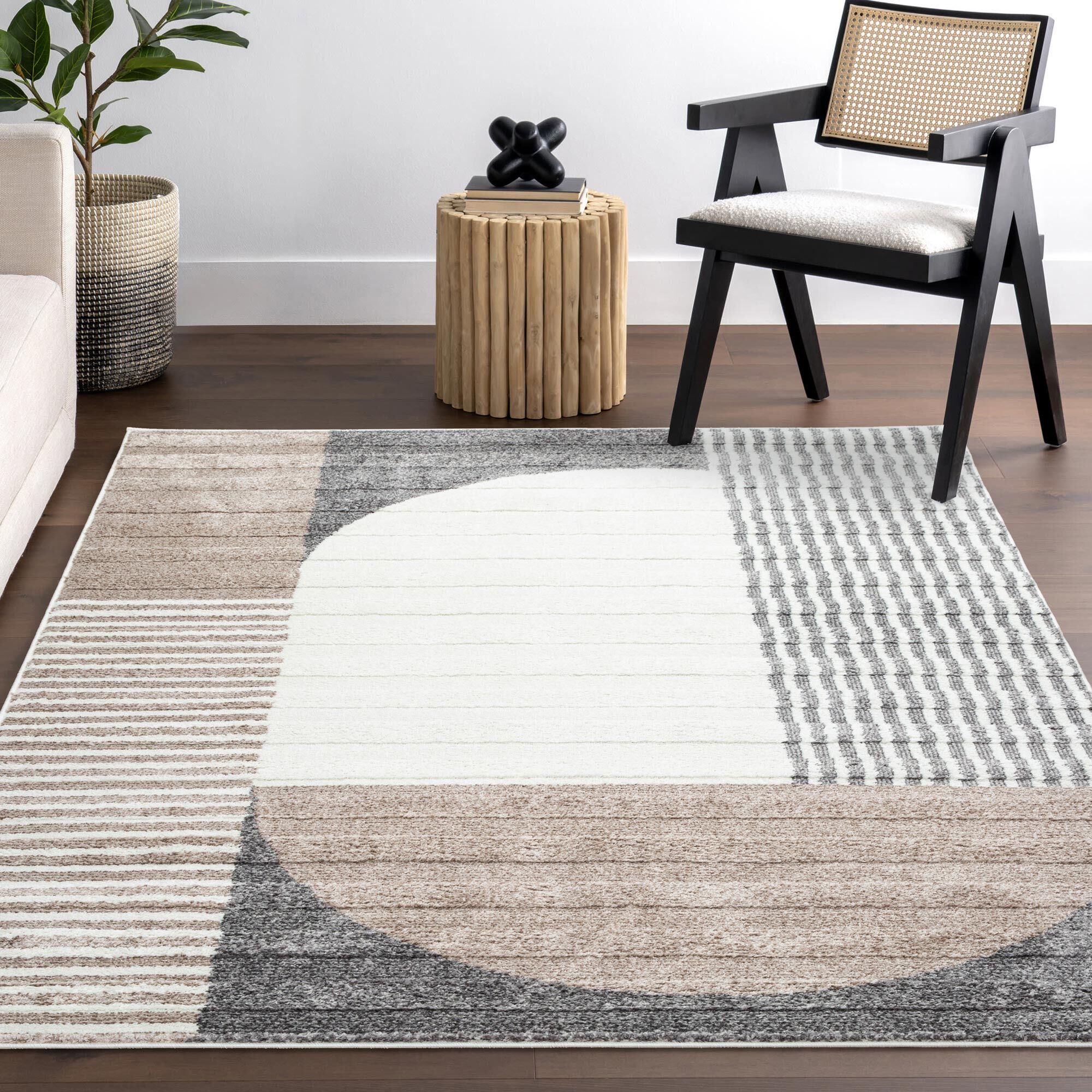 Austin Geometric Striped Rug