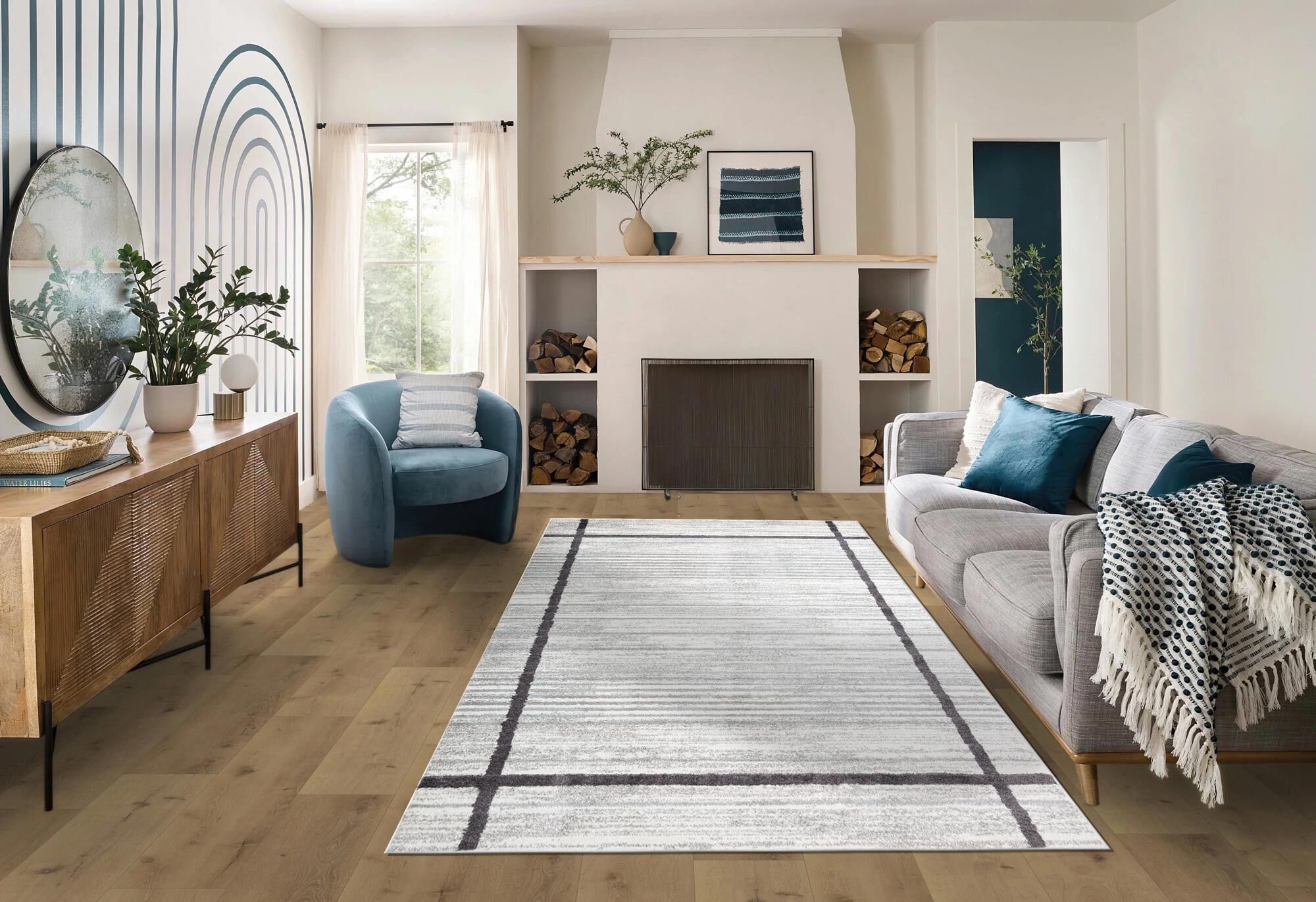 Austin Modern Striped Rug