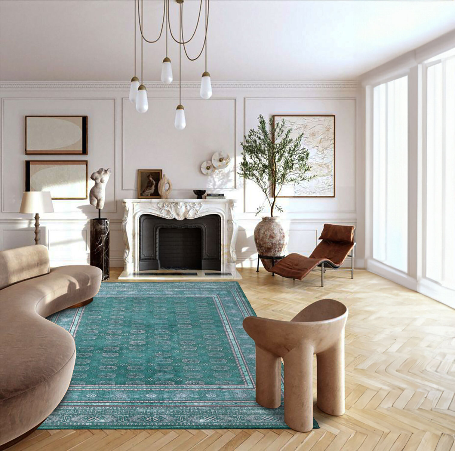 Cato Traditional Geometric Rug