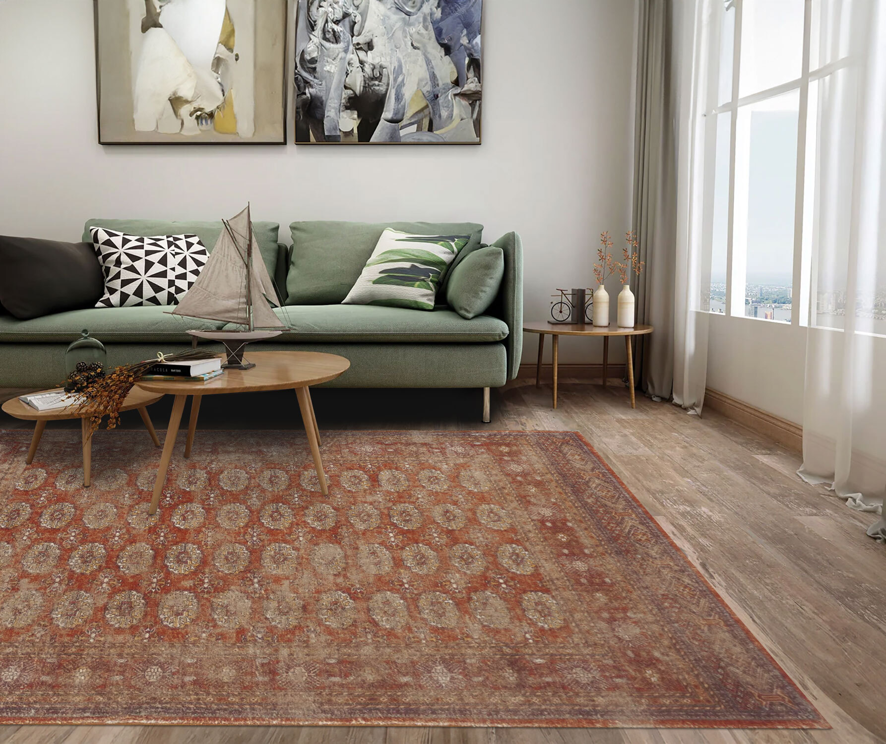 Cato Traditional Geometric Rug