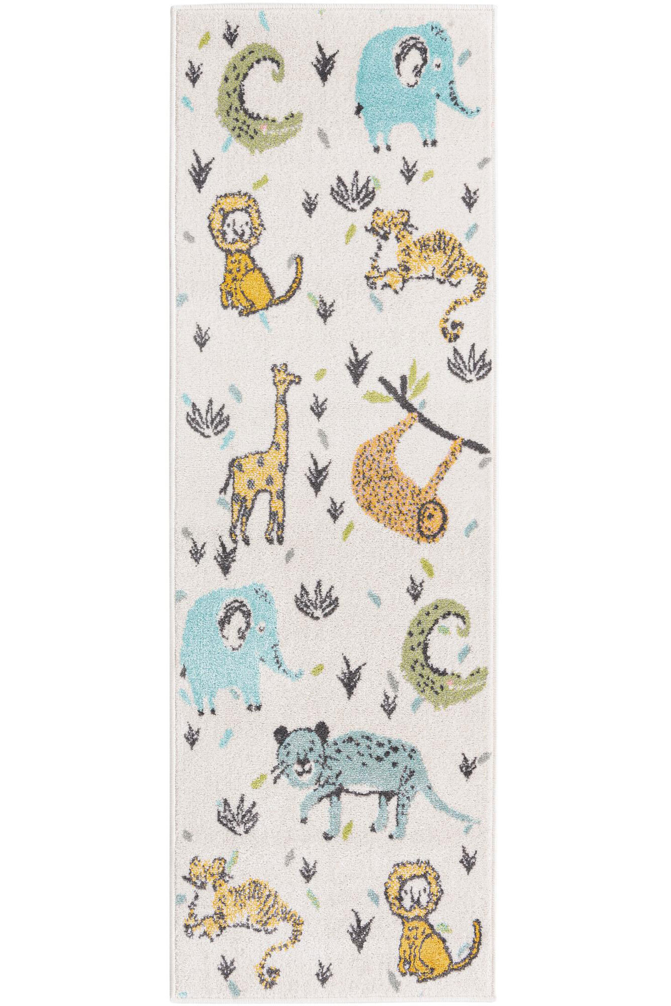 Candy Safari Animals Kids Rug