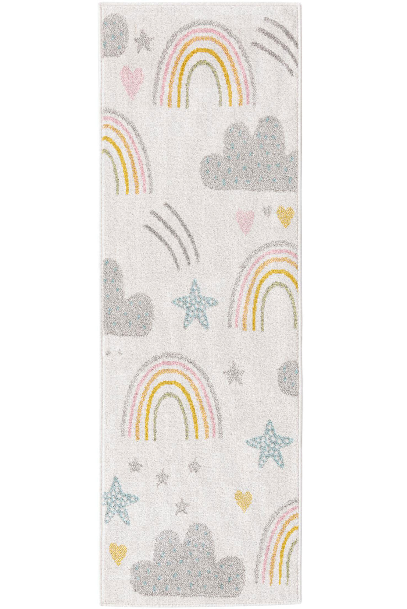 Candy Rainbow & Clouds Kids Rug