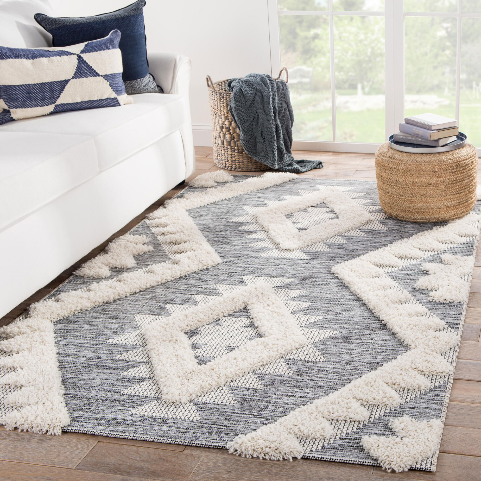 Evan Diamond Multi Textured Rug