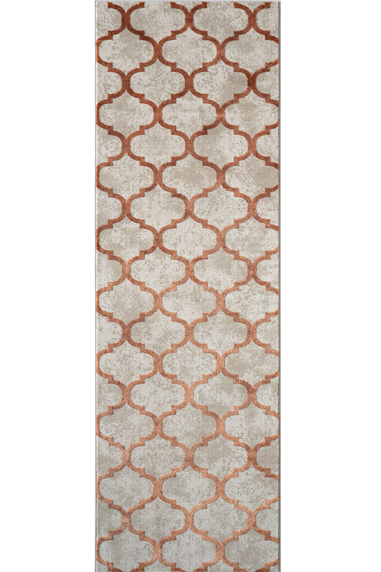 Loren Orange Moroccan Trellis Rug