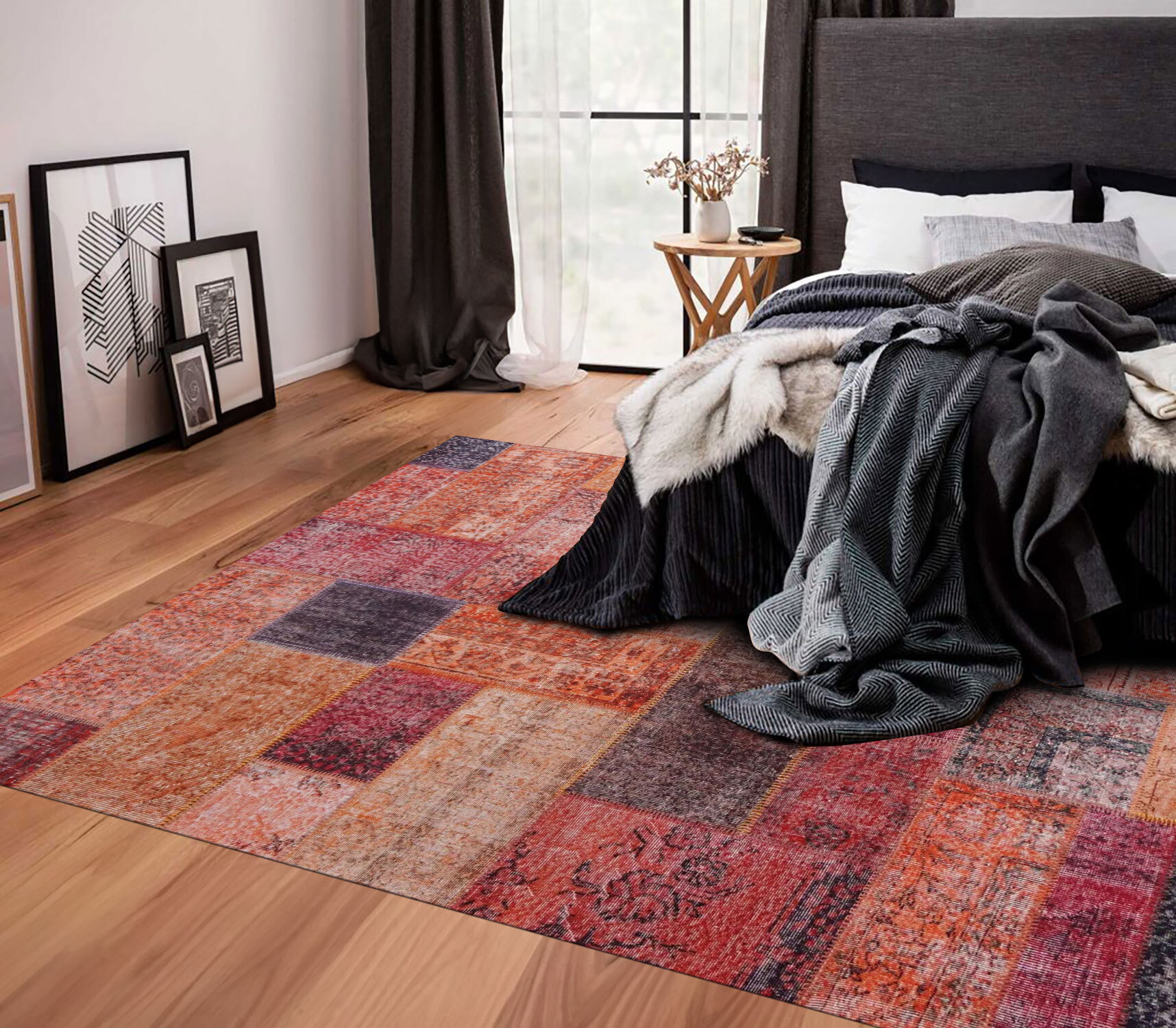 Noble Traditional Patchwork Rug 