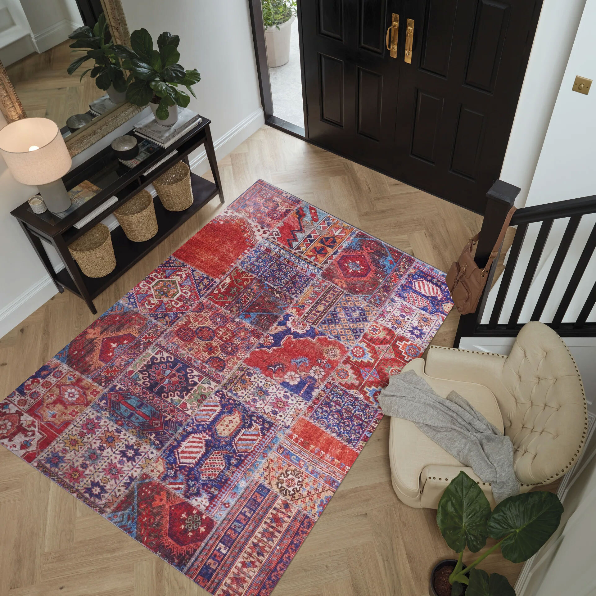 Noble Traditional Patchwork Rug 