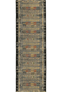 Aperto Grey Tribal Pattern Rug