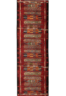 Aperto Red Tribal Pattern Rug