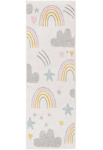 Candy Rainbow & Clouds Kids Rug