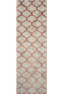 Loren Orange Moroccan Trellis Rug