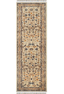 Opal Traditional Floral Border Rug