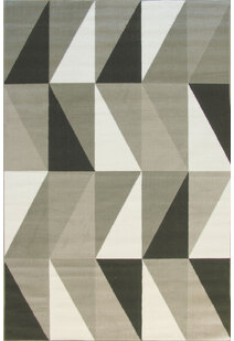 Atlanta Modern Grey Triangle Rug