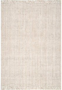 Bleach Jute Hand Woven Rug