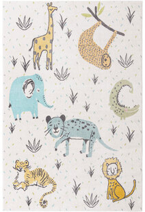 Candy Safari Animals Kids Rug