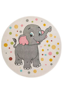 Candy Elephant Kids Rug CAN3333-W