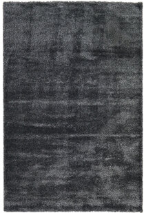 Dream Plain Black Shaggy Rug