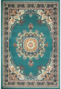 Gil Traditional Blue Medallion Rug