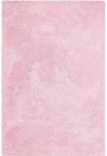 Levis Plain Pink Thick Shaggy Rug