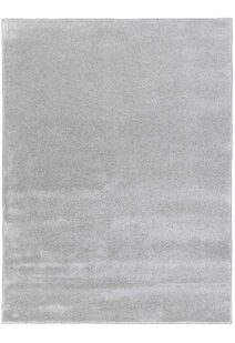 Macey Plain Grey Plush Rug