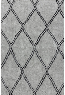 Salem Grey Moroccan Shaggy Rug