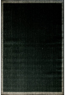 Storm Plain Black Flatweave Rug