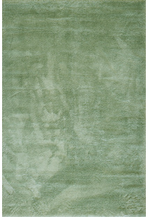 Soft Plain Green Thick Shaggy Rug