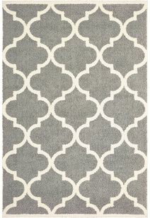 Sofia Grey Moroccan Trellis Rug