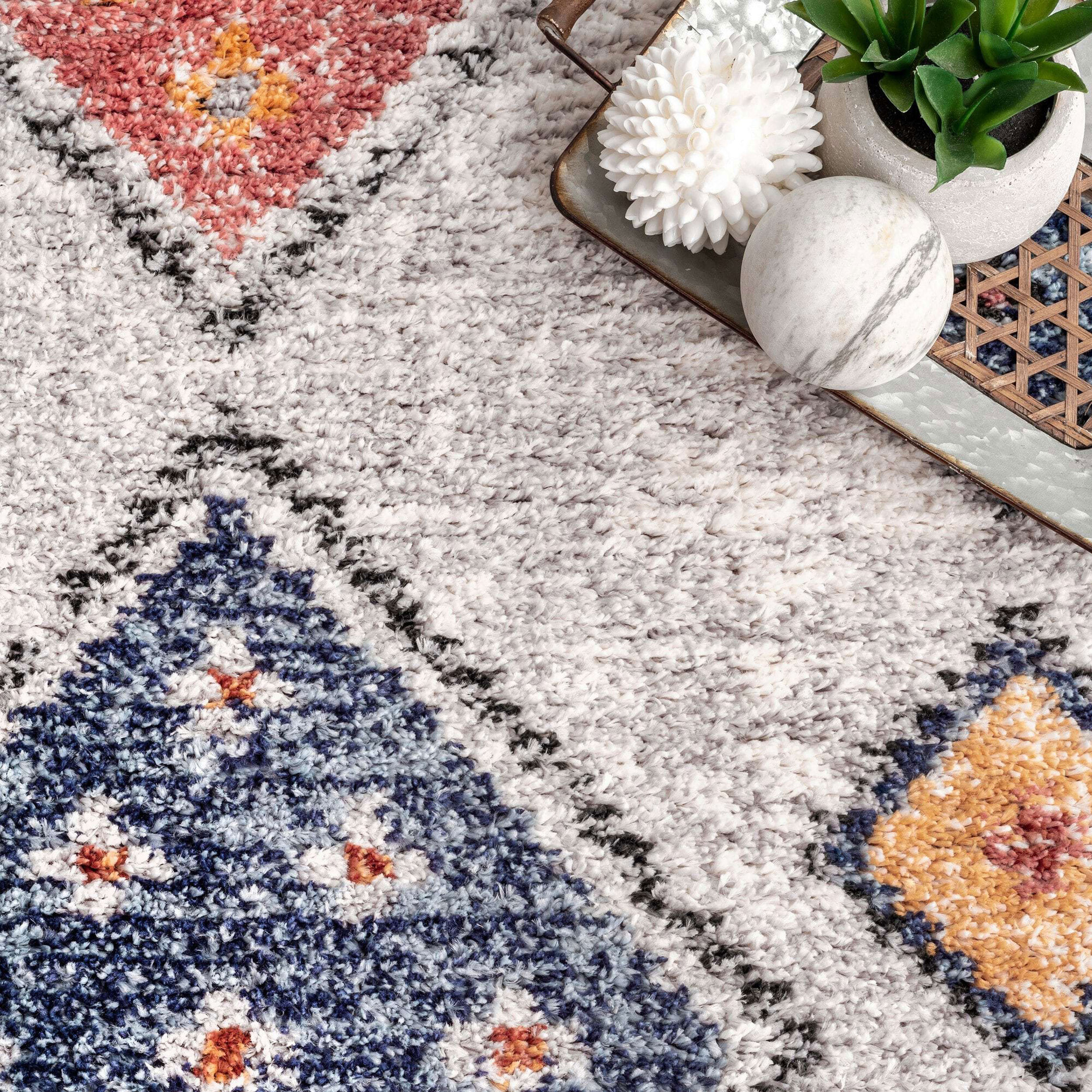 Amara Moroccan Diamond Rug