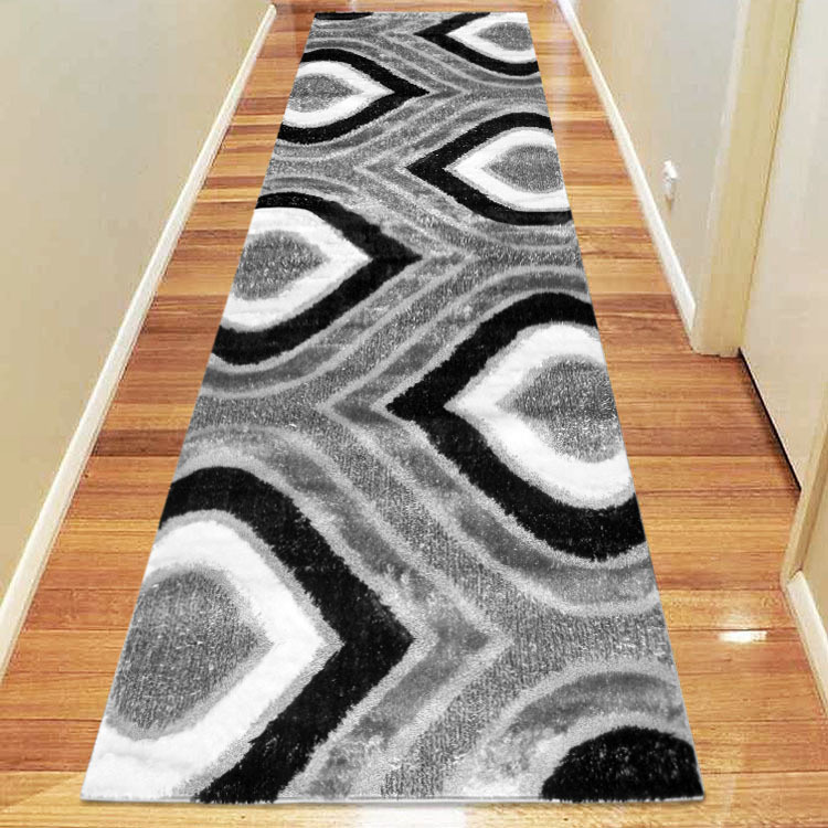 Logan Grey Modern Shaggy Rug