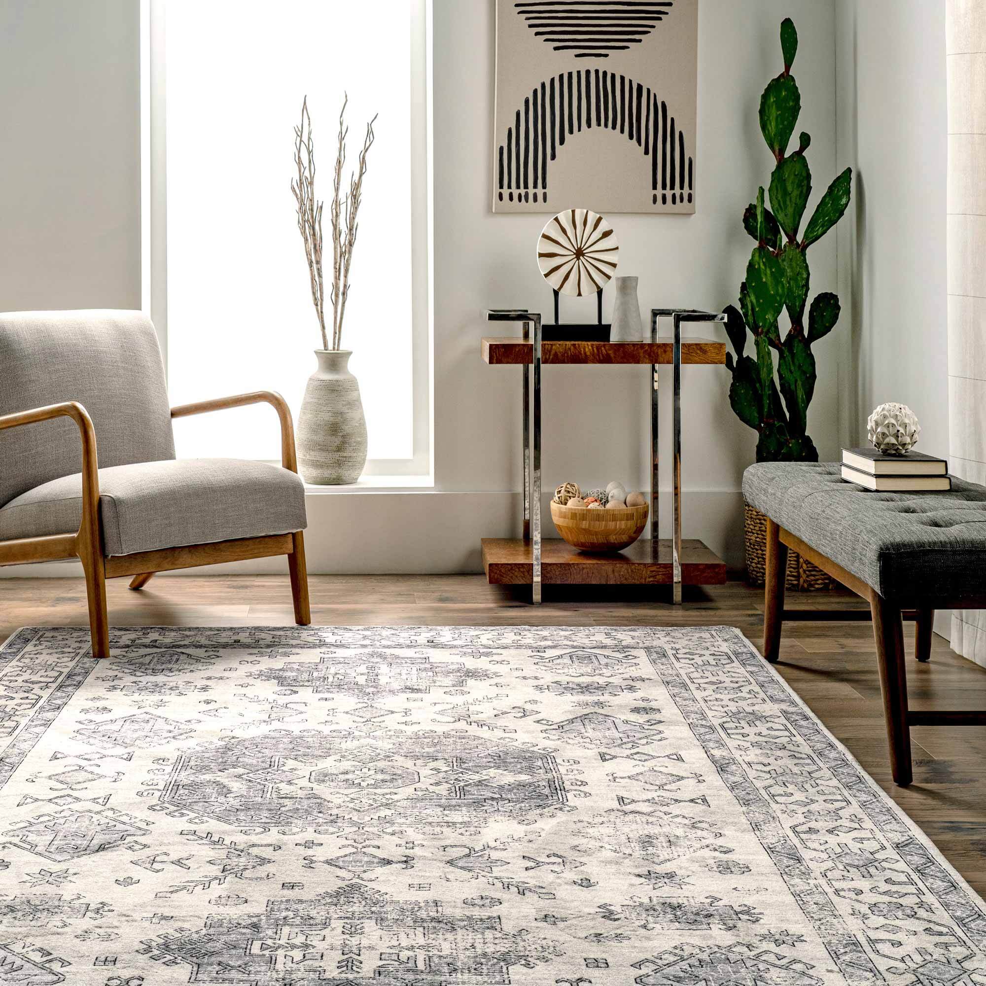 Lora Faded Medallion Rug