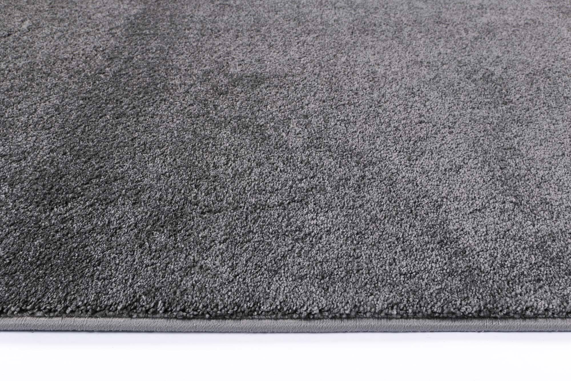 Macey Thick Plain Grey Rug