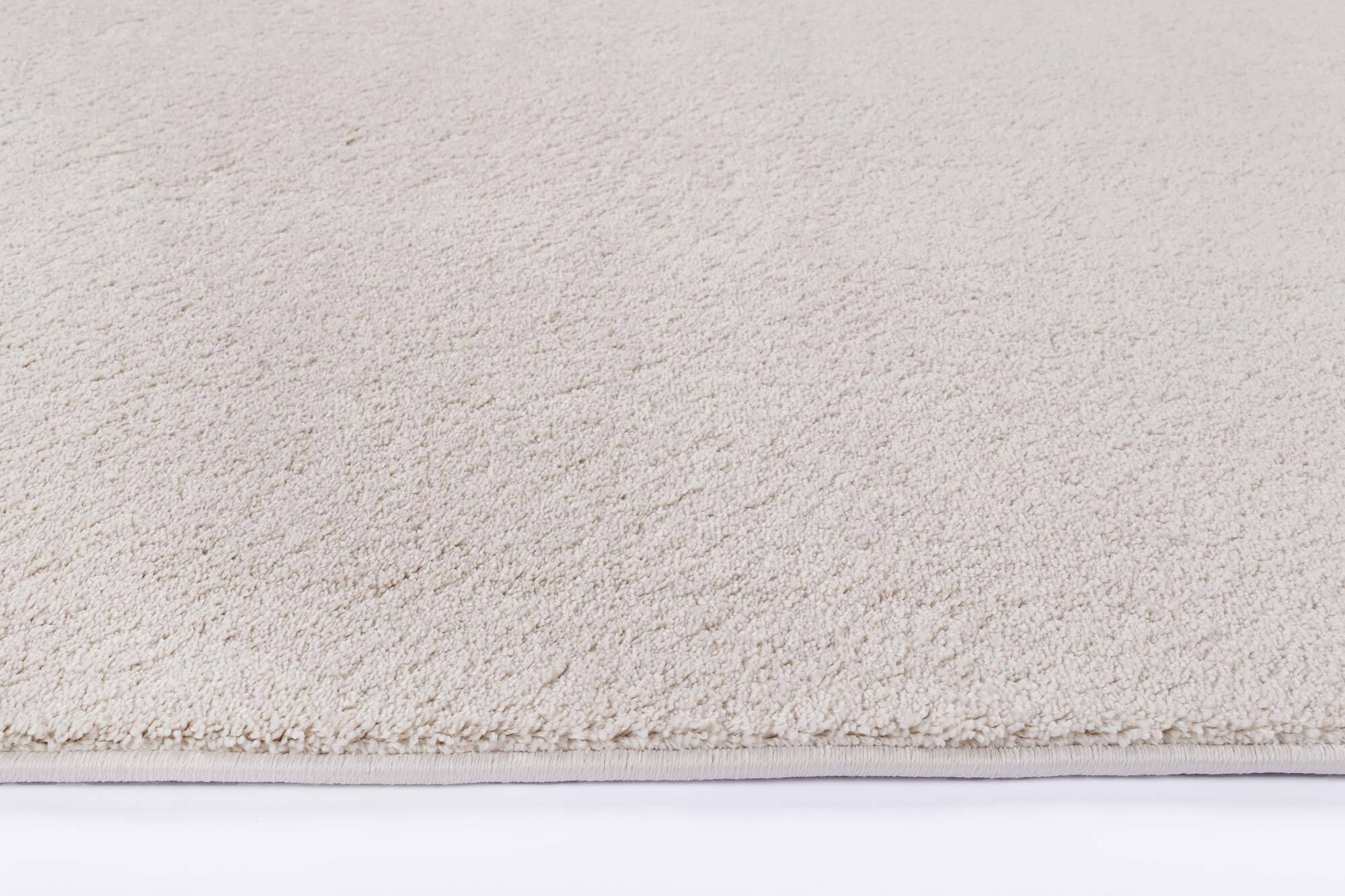 Macey Plain Cream Plush Rug