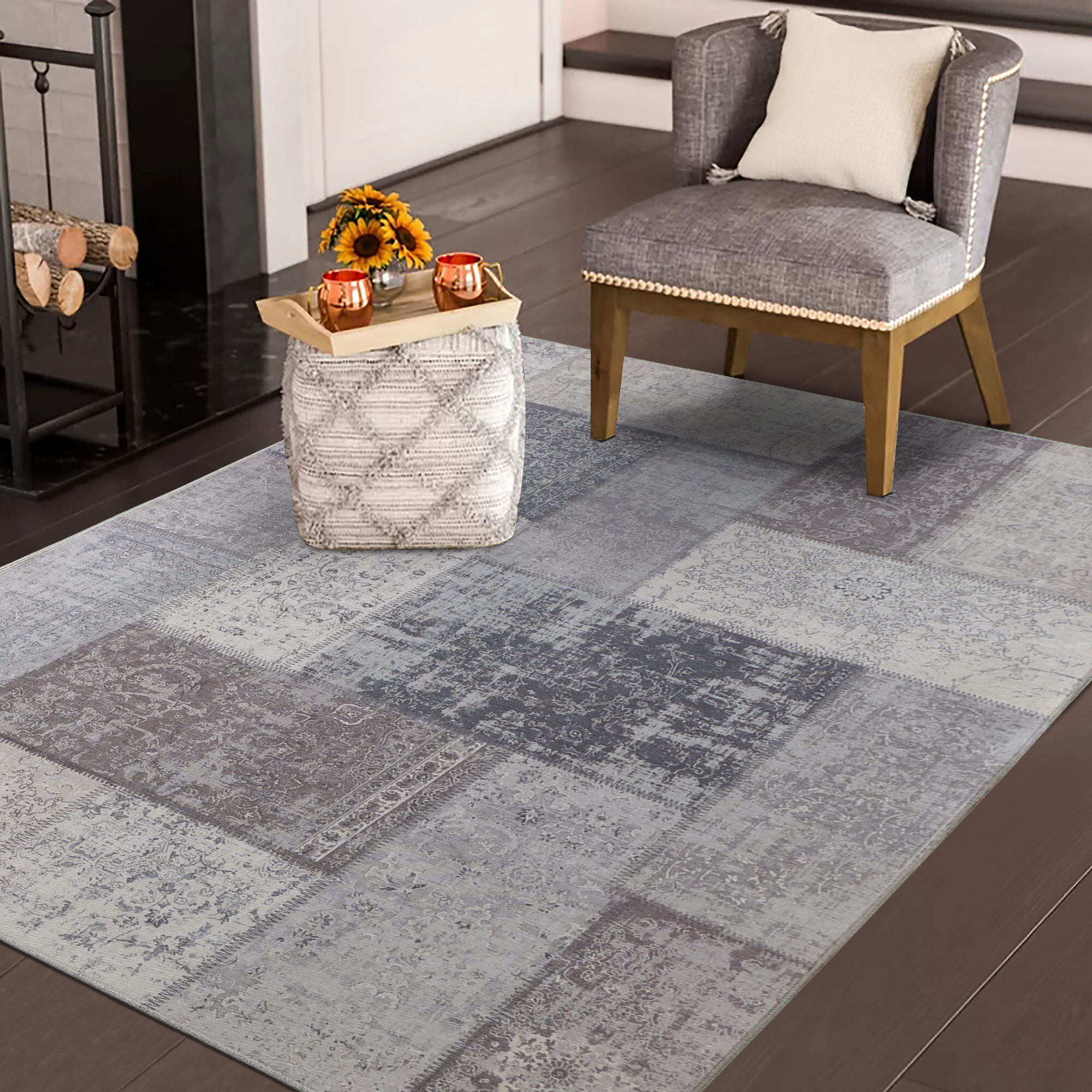 Noble Traditional Patchwork Rug 