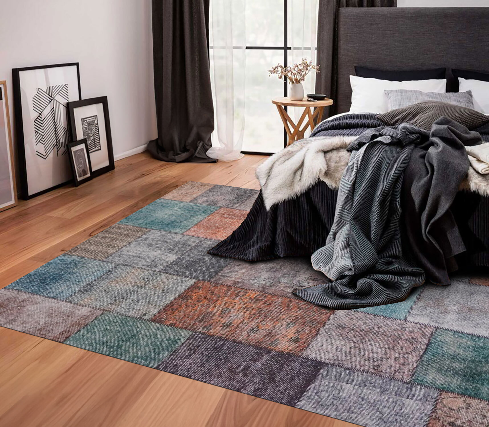 Noble Traditional Patchwork Rug 